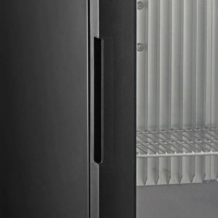 Rfrigrateur mini-bar positif noir professionnel avec 1 porte vitre - 402x429x500 mm