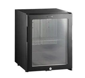 Rfrigrateur mini-bar positif noir professionnel avec 1 porte vitre - 402x429x500 mm