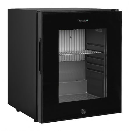 Réfrigérateur minibar noir 1 porte vitrée positif - Tefcold - TM33G