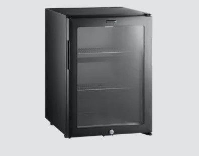 Rfrigrateur mini-bar noir positif professionnel avec 1 porte vitre - 402x457x560 mm