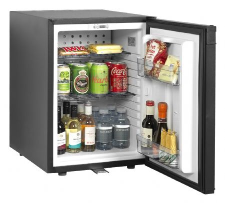 Réfrigérateur minibar 1 porte vitrée positif noir 34 L +5 à +10 °C - Tefcold - TM45C