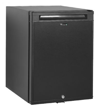 Réfrigérateur minibar 1 porte vitrée positif noir 34 L +5 à +10 °C - Tefcold - TM45C
