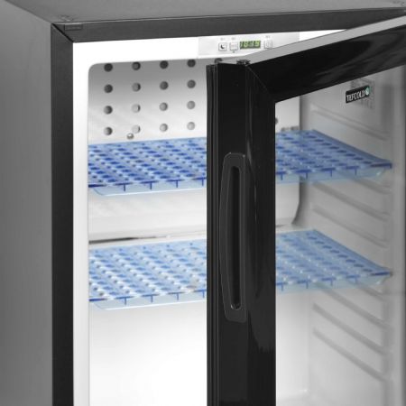 Réfrigérateur minibar à porte vitrée 1 porte vitrée noir 34 L +5 à +14 °C - Tefcold - TM45GC