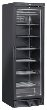 Congélateur vertical 1 porte vitrée noir 300 L - Coolhead - TNG 390B
