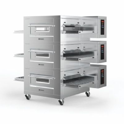 Four � pizza � convoyeur �lectrique tunnel ventil� - tapis largeur 65 mm