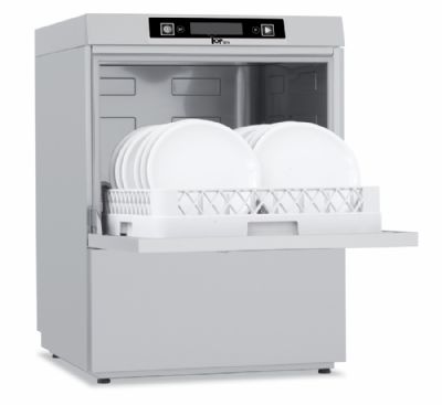 Lave-vaisselle frontal avec adoucisseur intégré et pompe de relevage - panier 500x500 mm Lave-vaisselle frontal avec adoucisseur intégré et pompe de relevage - panier 500x500 mm