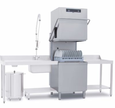 Lave-vaisselle à capot avec adoucisseur intégré 30 litres panier 600x500 mm Lave-vaisselle à capot avec adoucisseur intégré 30 litres panier 600x500 mm