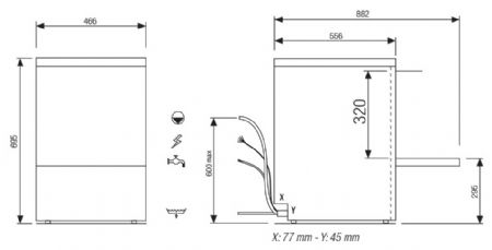 Lave-Verres professionnel PACK TOUT EN 1 - Lave-verres 400 X 400 avec osmoseur - Colged - TOPTECH420