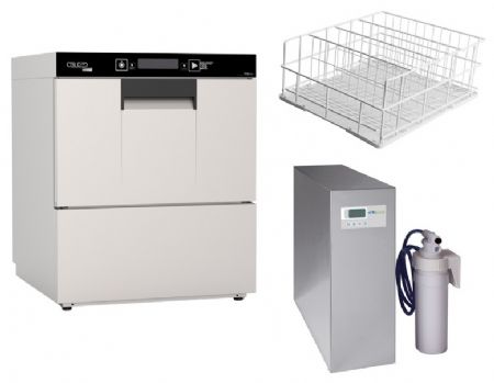 Lave-Verres professionnel pack tout en 1 - Lave-verres + osmoseur + 3 paniers - Colged - TOPTECH520V2