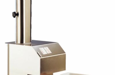 Coupe baguette professionnel inox avec plateau r�glable pour �paisseur entre 8 et 80 mm - 180 � 360 tranches/min