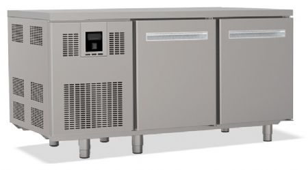 Tour réfrigéré positif professionnel 2 portes dessus inox 9 grilles 600x400 mm par porte plage +2/+8 °C - Nosem - TP2PC