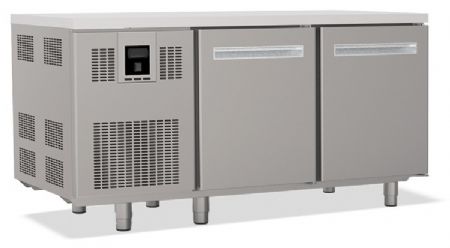 Tour réfrigéré positif 2 portes sans dessus granit plage +2/+8 °C 9 grilles par porte - Nosem - TP2PSD