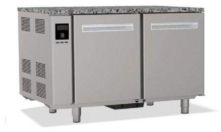 Tour réfrigéré positif 2 portes avec granit plage +2/+8 °C 9 plaques - Nosem - TP2PSGDG