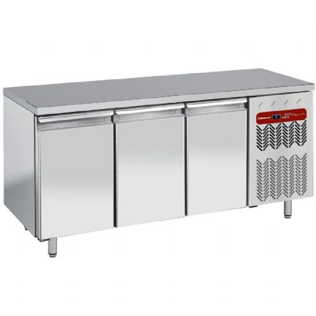 Table négative ventilée 3 portes pleines EN 600x400 - Diamond - TP3B/H-R2