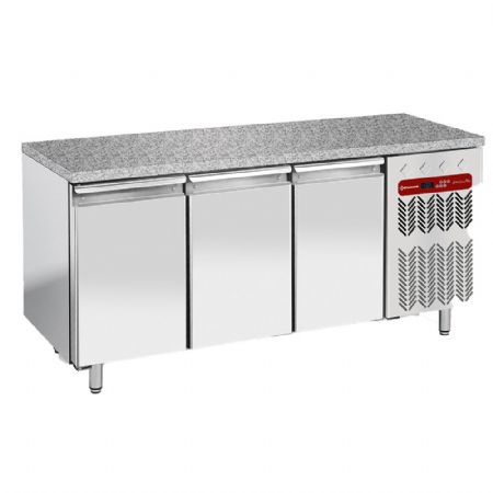 Tour réfrigéré pâtissier positif ventilé 3 portes pleines granit 2030x800x880/900 mm - Diamond - TP3N/HG-R2