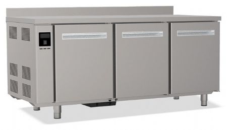 Tour réfrigéré positif avec dosseret capacité 9 grilles 600 x 400 mm par porte 3 portes - Nosem - TP3PSG