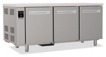 Tour réfrigéré professionnel positif 3 portes sans dessus capacité 9 grilles 600x400 mm par porte - Nosem - TP3PSGSD