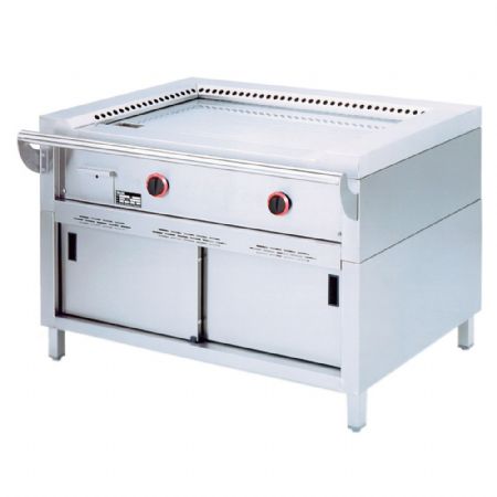 Teppanyaki sur armoire gaz, 2 zones chacune - Diamond - TPG2-12