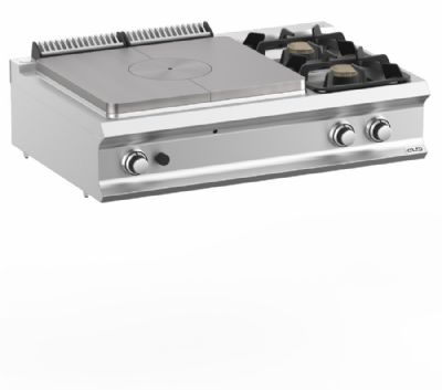 Cuisinire coup de feu gaz  poser 2 feux vifs - Profondeur 700mm