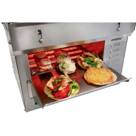 Toaster convoyeur L300 mm au quartz avec tunnel 300x370 mm et puissance 3 kW - Diamond Promo - TPW/30