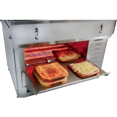 Toaster convoyeur L300 mm au quartz avec tunnel 300x370 mm et puissance 3 kW - Diamond Promo - TPW/30
