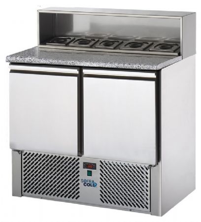 Meuble à Pizzas professionnel Dessus granit 2 portes - Sofraca - TPZM2