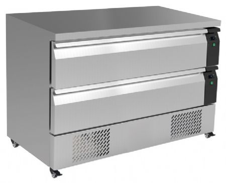 Soubassement réfrigéré négatif 2 tiroirs 1230x700x830 mm positif et négatif - Furnotel - TR2PN12 Soubassement réfrigéré négatif 2 tiroirs 1230x700x830 mm positif et négatif - Furnotel - TR2PN12