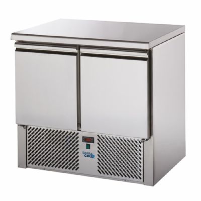 Table de travail rfrigre petit modle tropicalise positive 2 portes GN1/1 - 210L
