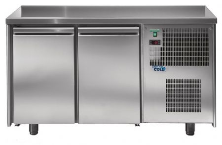 Table desserte réfrigérée professionnelle 2 portes positive sans dosseret 200 L - Sofraca - TRS2PSD