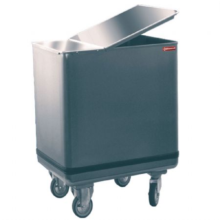 Trémie sur roues en inox 395x610x785 mm - Diamond - TRX15/B