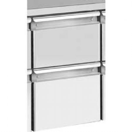 Table rfrigre 2 portes GN1/1 avec 2 blocs de 2 tiroirs