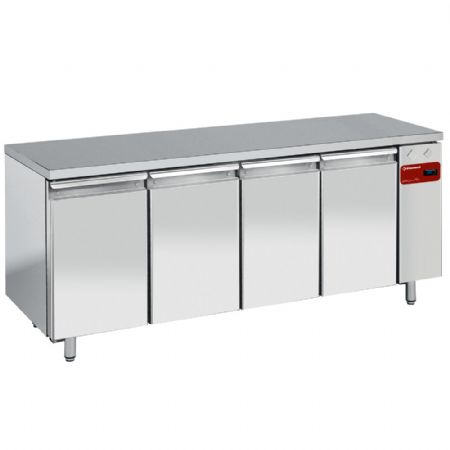 Table frigorifique 4 portes GN1/1 avec 3 bloc de 2 tiroirs