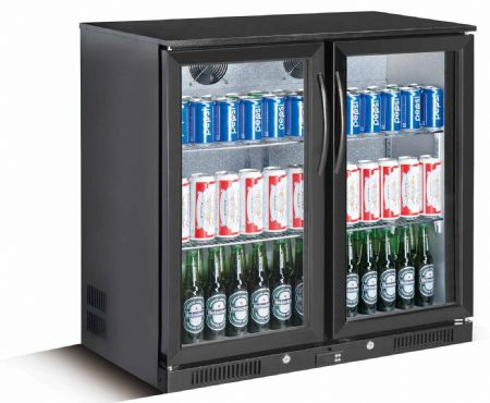 Arrière Bar - Noir -1 porte battante 900 x 500 x 900 mm - Skyrainbow - TSC2E90B