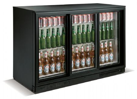 Arrière Bar - Noir-3 portes coulissantes 1335 x 500 x 900 mm - Skyrainbow - TSC3E90BS