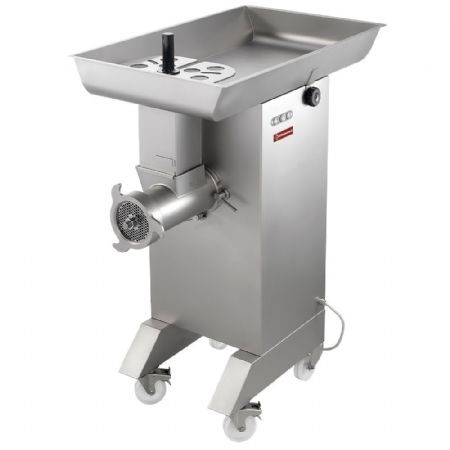 Hachoir à viande boucherie en inox N° 42, Ø 4.5 mm, 800/1000 kg/h, sur roues - Diamond - TTGD-42/DC-PDH Hachoir à viande boucherie en inox N° 42, Ø 4.5 mm, 800/1000 kg/h, sur roues - Diamond - TTGD-42/DC-PDH