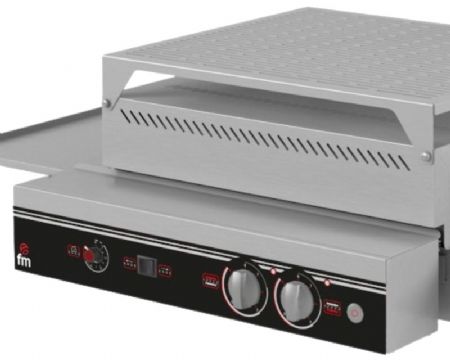 Toaster convoyeur professionnel traversant - 650 toats/heure - 1258x575x335 mm