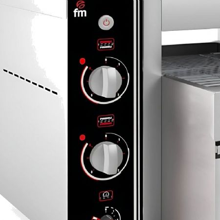 Toaster convoyeur professionnel chargement frontale - 300 toats/heure - 570x620x400 mm