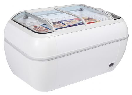 Congélateur horizontal supermarché 2 couvercles coulissants incurvés - Tefcold - TWIN HEAD-F Congélateur horizontal supermarché 2 couvercles coulissants incurvés - Tefcold - TWIN HEAD-F