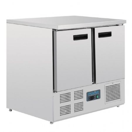 Table desserte réfrigérée positive 240 L 2 portes compacte - Polar - U636