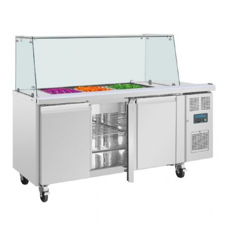 Saladette réfrigérée 456 L positive 3 portes avec pare-haleine - Polar - UA018