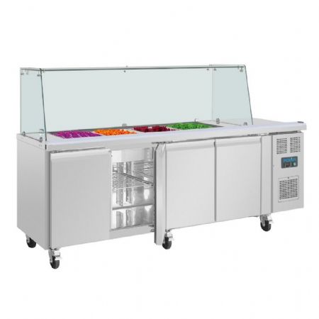 Saladette réfrigérée positive 616 L 4 portes avec pare-haleine - Polar - UA019