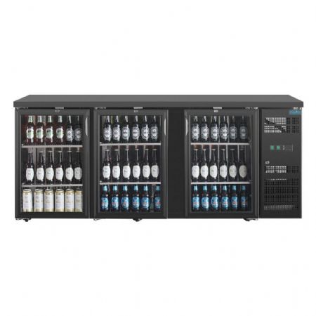 Arrière Bar 3 portes vitrées 355 L positif - Polar - UA022