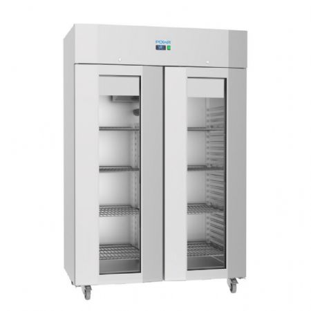 Armoire réfrigérée 2 portes vitrées 1400 L positive - Polar - UA042