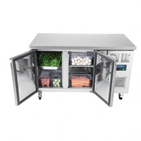 Table desserte réfrigérée positive 282 L 2 portes - Polar - UA047