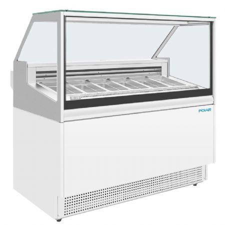 Vitrine  glace avec 6 bacs Napoli GN 1/3 - 149 litres