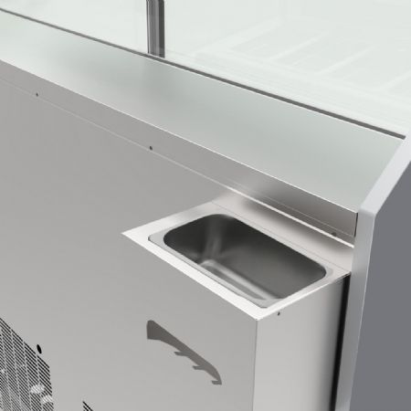 Vitrine  glace avec 6 bacs Napoli GN 1/3 - 149 litres