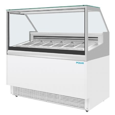 Vitrine  glace avec 6 bacs Napoli GN 1/3 - 149 litres