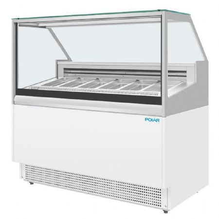 Vitrine réfrigérée de Glacier négative 12 bacs GN 1/3 ou Napoli - Polar - UA058 Vitrine réfrigérée de Glacier négative 12 bacs GN 1/3 ou Napoli - Polar - UA058