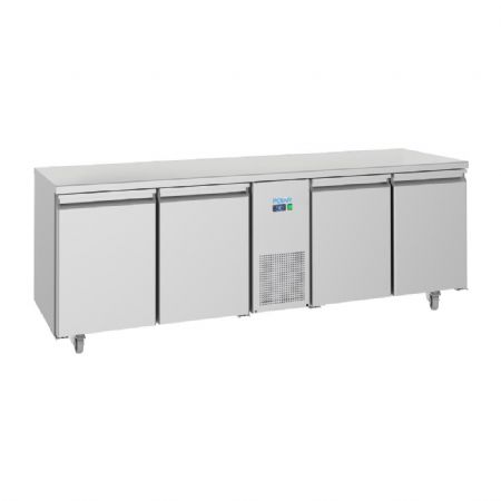 Table rfrigre ngative inox avec 4 portes 632 litres