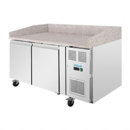 Comptoir  pizza 2 portes avec dessus en granit  428 litres